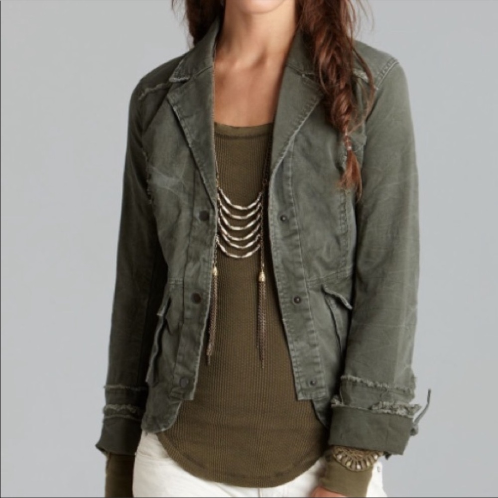 Free People green jacket. Size XS.